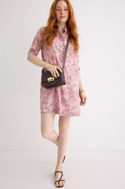 Elbow Sleeve Frill Dress by Ann Mashburn