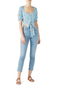 Blue Faye Top by ASTR the Label