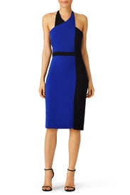 Cobalt Colorblock Sheath by Badgley Mischka