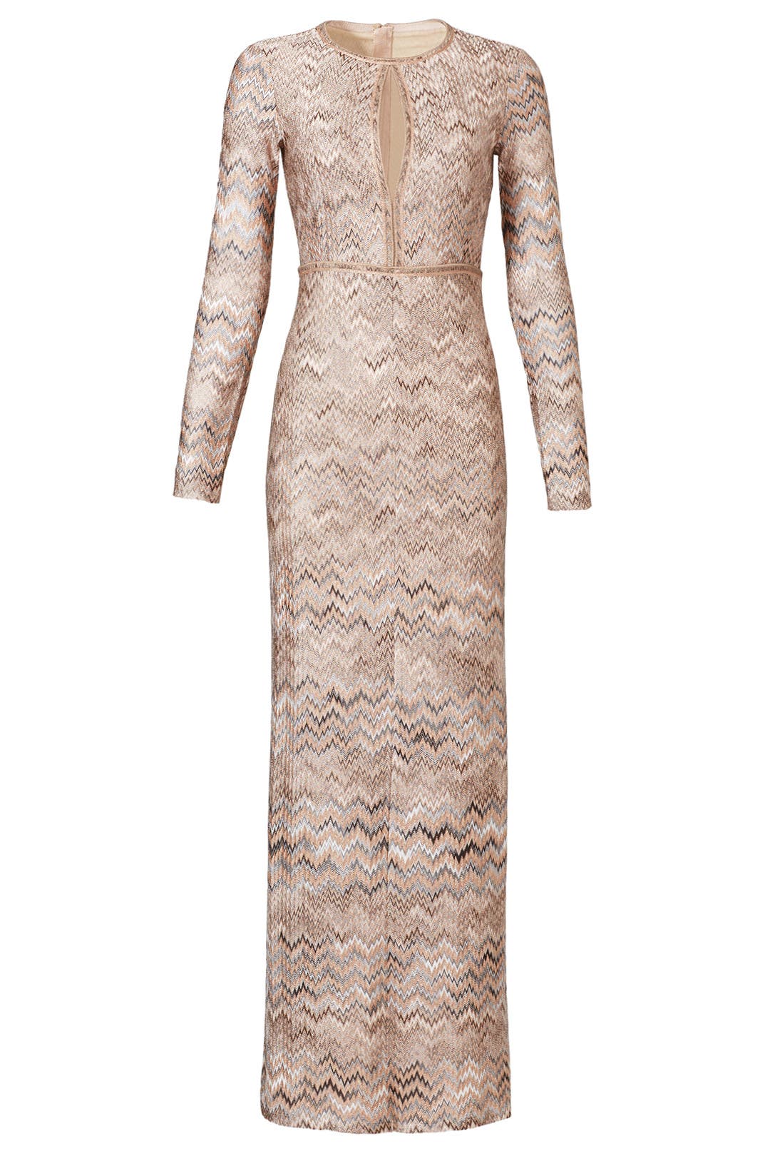 Natural Zig-Zag Gown by Missoni for $176 | Rent the Runway