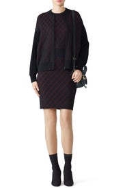 Diamond Knit Zip Up by Nicole Miller