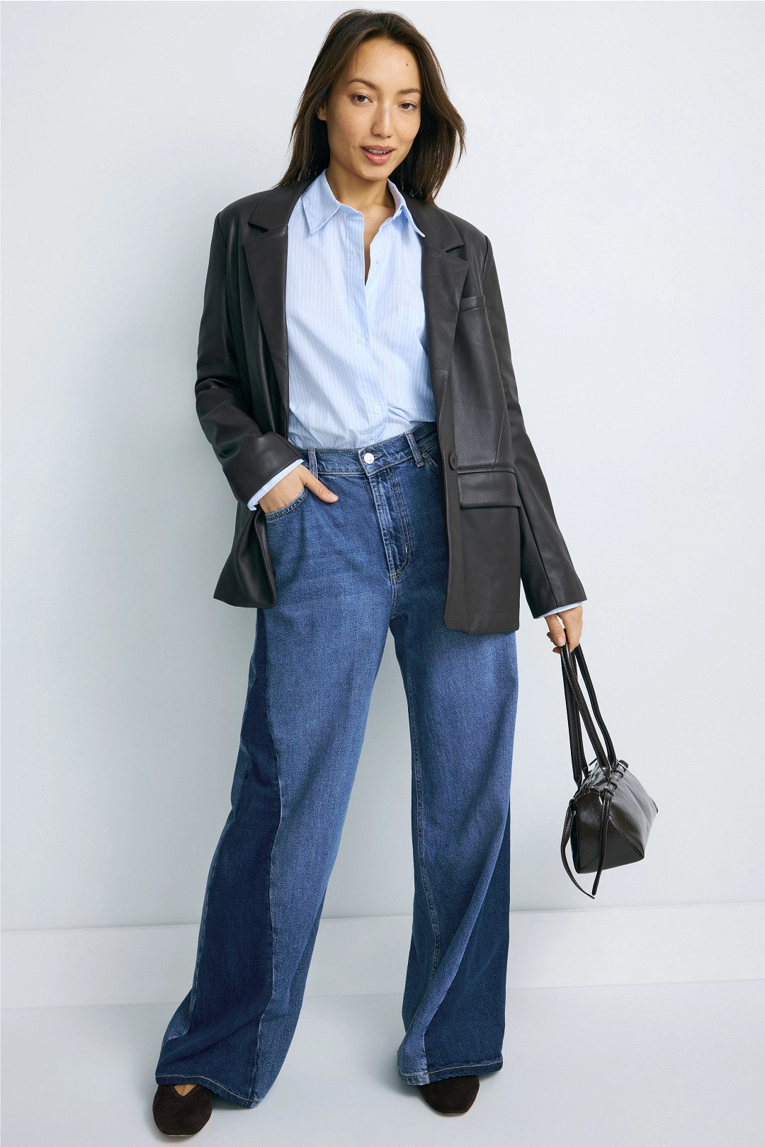Two Tone Wide Leg Jeans by Rails 0
