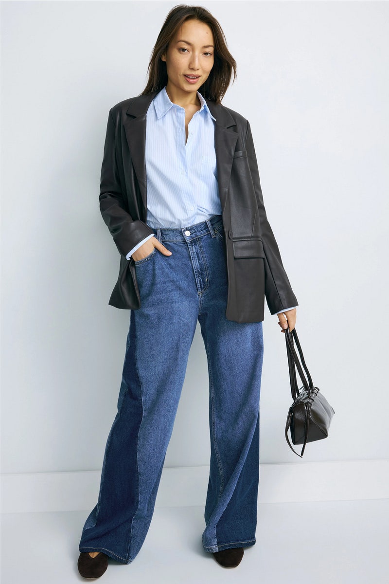Two Tone Wide Leg Jeans by Rails - Photo 0