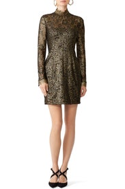 Metallic Hunter Dress by Rachel Zoe