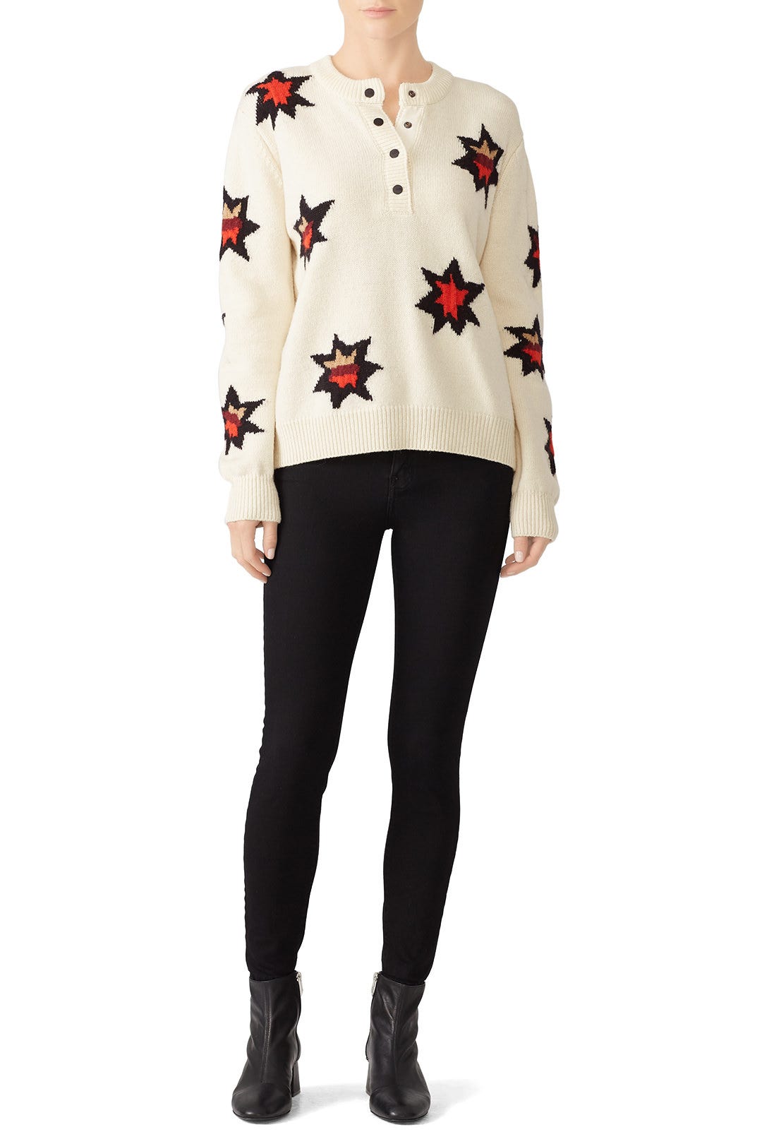 Knitted Star Artwork Sweater by Scotch & Soda 0