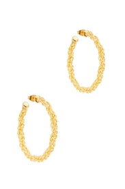 Chain Hoop Earrings by Sylvia Toledano