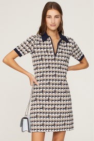 Basketweave Polo Dress by Tory Burch