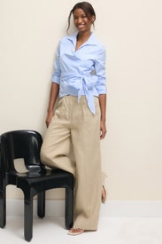 Hilary Wrap Top by Ann Mashburn