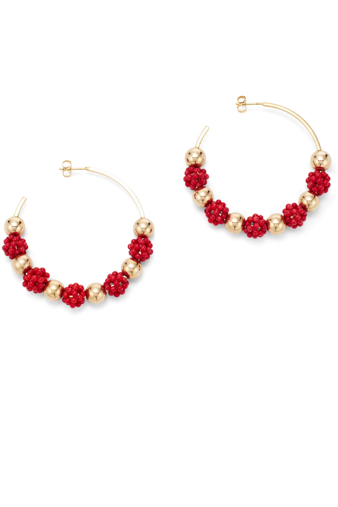 Coral Hoops by Daughter