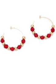Coral Hoops by Daughter