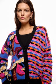 Mixed Mushrooms Knit Cardigan by FARM Rio