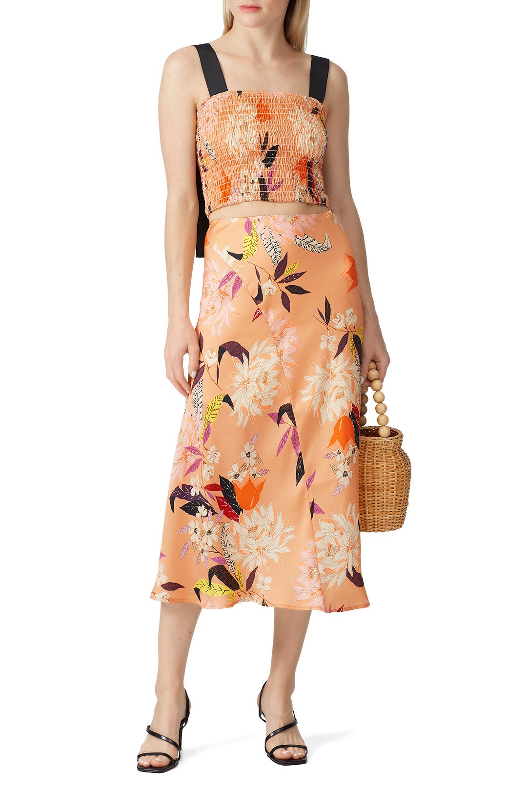 Floral Bias Skirt by krisa 0