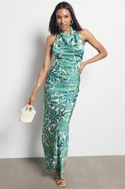 Sierra Floral Maxi Skirt by MISA Los Angeles