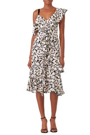 Scribble Rose Ruffle Dress by Proenza Schouler