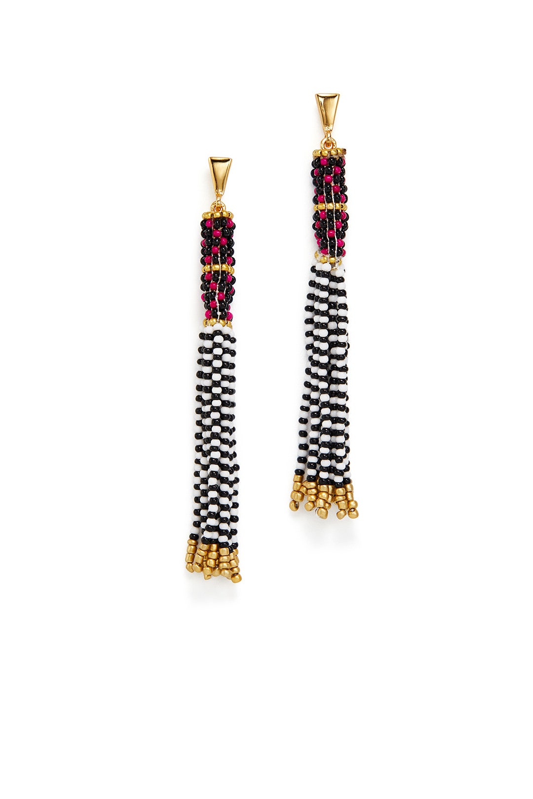 Seed Bead Tassel Earrings by Rebecca Minkoff Accessories