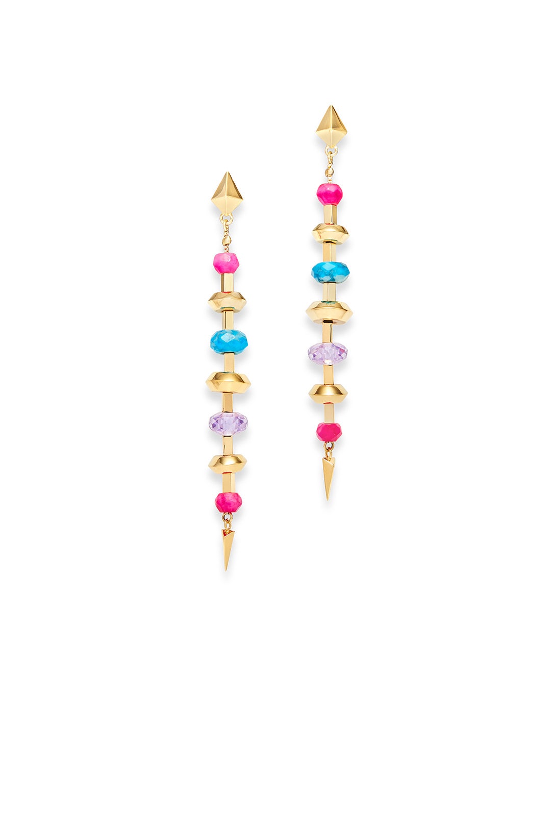 Color Spear Earrings by Sarah Magid