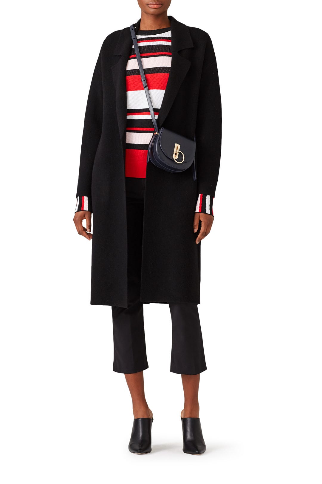 Black Long Coat by BROWN ALLAN 0