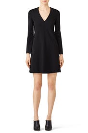 Long Sleeve V-Neck Dress by DEREK LAM