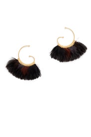 Black Buzios Earrings by Gas Bijoux