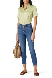 High Rise Button Front Jeans by Madewell