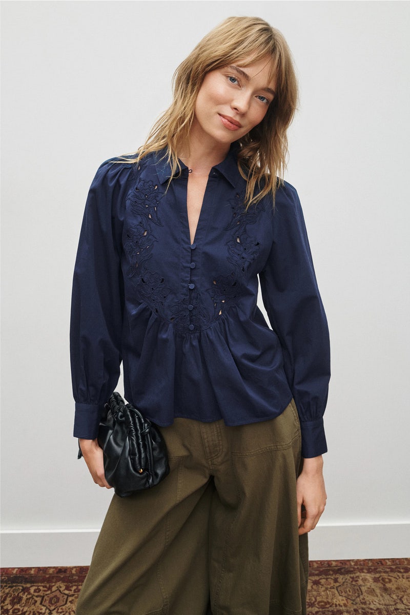 Rachelle Pop Over Blouse by Rebecca Taylor