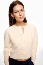 Creamy Knit Cardigan by Sandro
