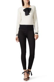 Cream Bow Sweater by Sweet Baby Jamie