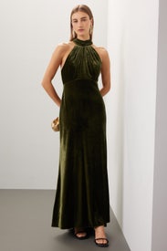 Velvet Slip Gown by Ieena for Mac Duggal
