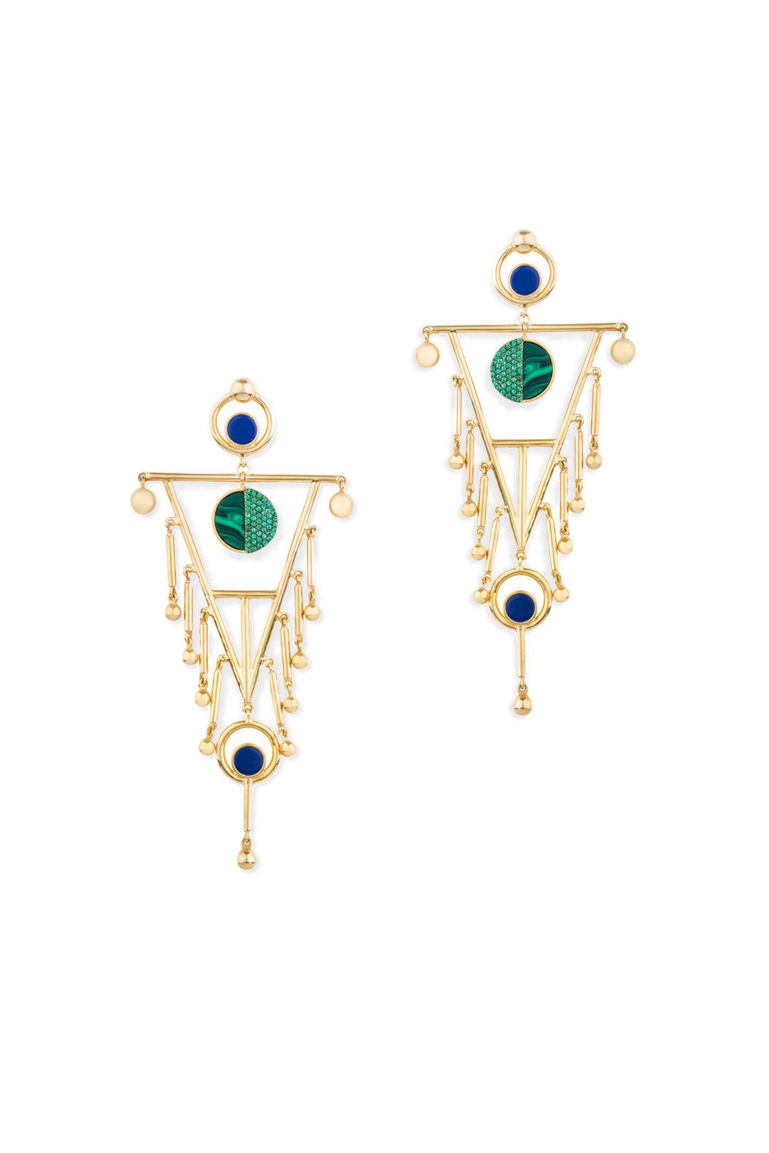 Geometric Triangle Earrings by Joanna Laura Constantine