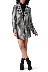 Houndstooth Moto Jacket by Louna