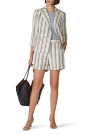 Striped Linen Twill Blazer by Lauren Ralph Lauren