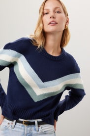 Chevron Stripe Sweater by Marissa Webb x RTR
