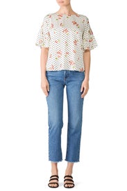 Cherry Print Blouse by Slate & Willow