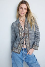 Eva Tie Front Top by Veronica Beard