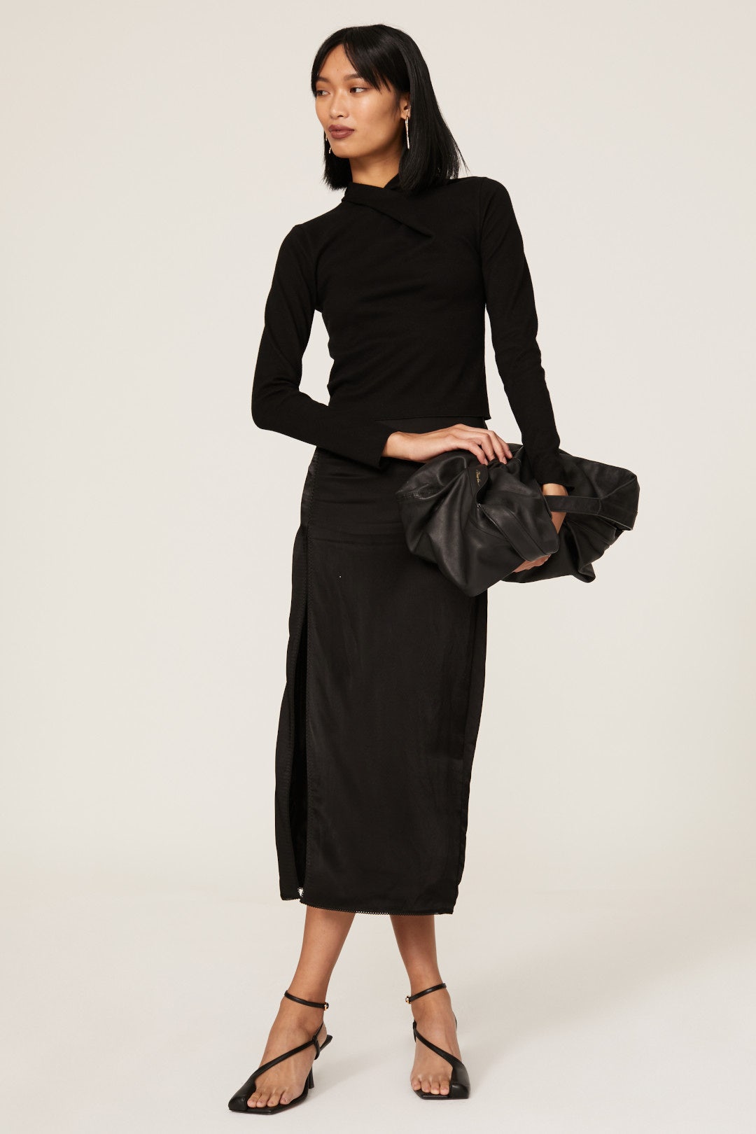 Draped Twist Neck Top by VINCE. 0