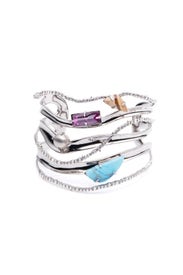 Multi Stone Orbiting Cuff by Alexis Bittar