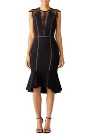 Black Gemini Dress by CATHERINE DEANE