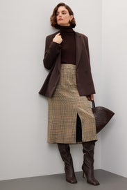 Plaid Pencil Skirt by Co