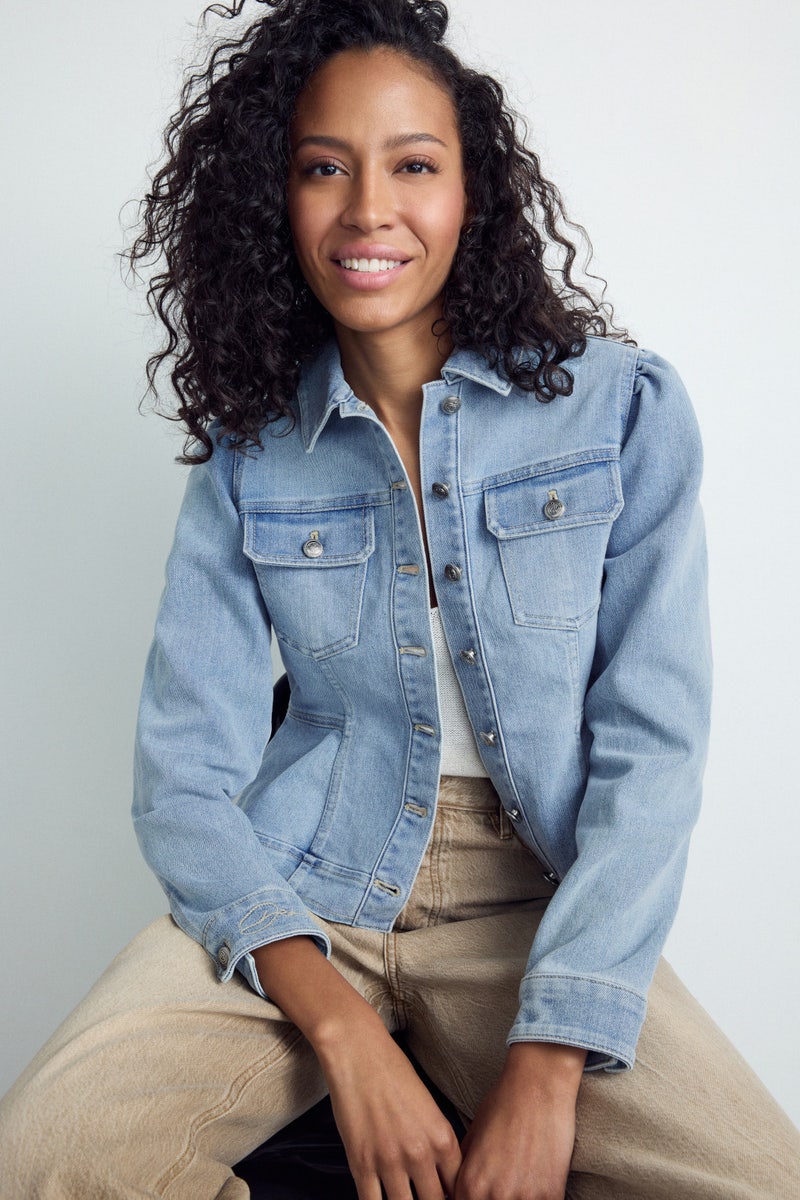 Peplum Denim Jacket by Dea Kudibal - Photo 0