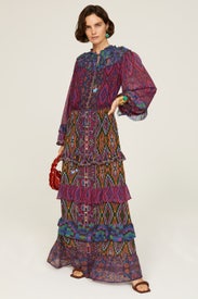 Mixed Tapestry Scarf Dress by FARM Rio