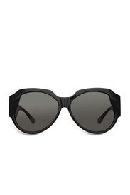Black Christie Oversized Sunglasses by Linda Farrow