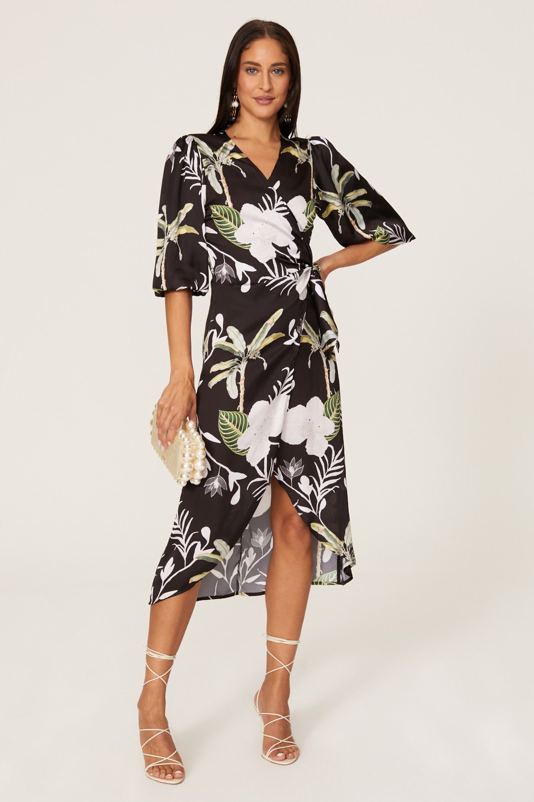 Floral Wrap Around Dress by LoboRosa 0