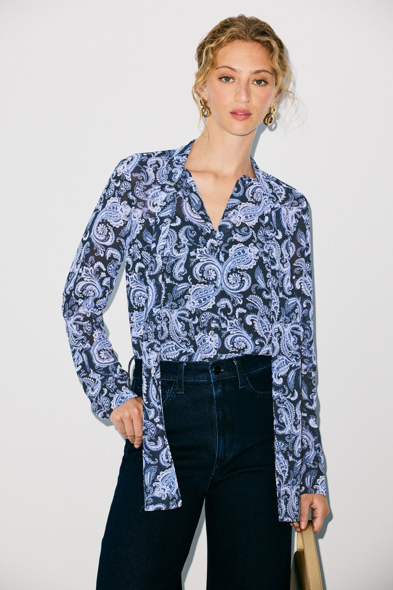 Paisley Bow Blouse by MICHAEL KORS - Photo 0