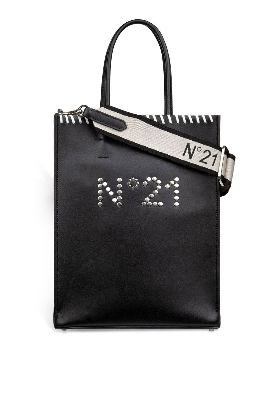 Black Small Shopping Bag by No. 21 Handbags