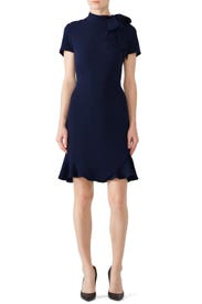 Navy Bosher Dress by Shoshanna