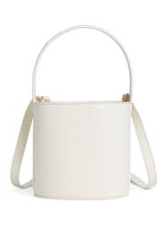 Croc Embossed Mini Bissett Bag by Staud Accessories