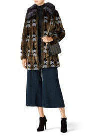Reflections Faux Fur Coat by Unreal Fur