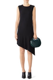 Black Asymmetrical Dress by Nicole Miller