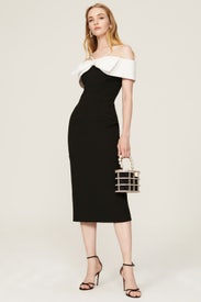 Hepburn Bow Midi Dress by Rebecca Vallance