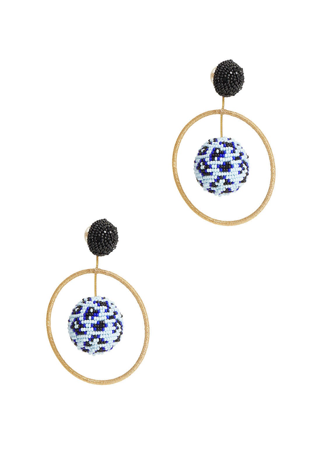 Blue Cheetah Tenley Earrings by Sachin & Babi Accessories 1